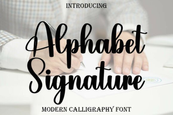 Alphabet Signature Font for Polished Branding