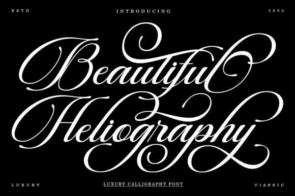 Beautiful Heliography: A Script Font for Makers