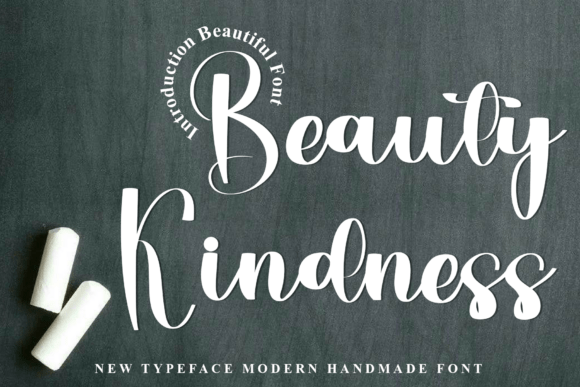 Beauty Kindness: A Festive Script Font for Editorial Design