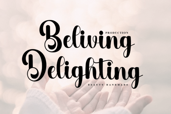 Beliving Delighting: A Timeless Handwritten Font for Branding