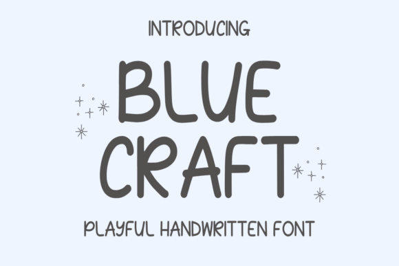 Blue Craft Font for Editorial Design