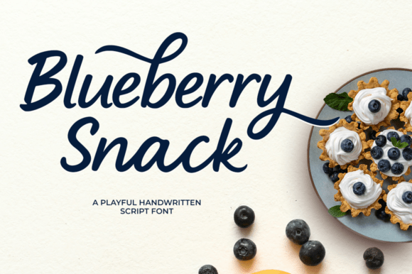 Blueberry Snack: A Sweet Script Font for Web Design