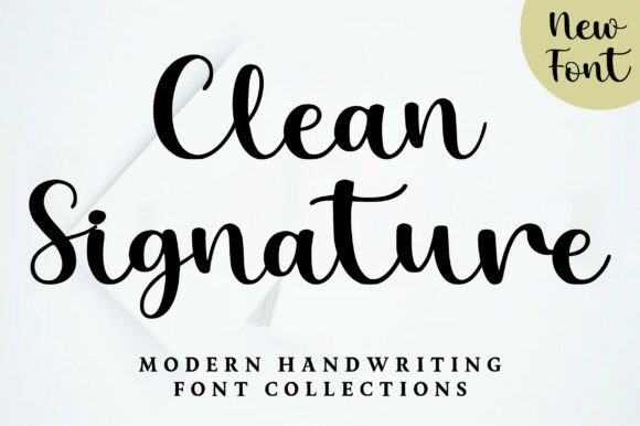 Clean Signature: A Modern Script Font for Web Design