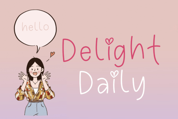 Delight Daily: A Handwritten Font for Branding
