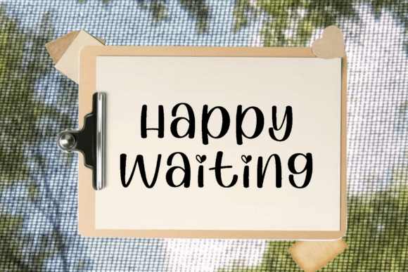 Happy Waiting: A Script Font for Elegant Branding