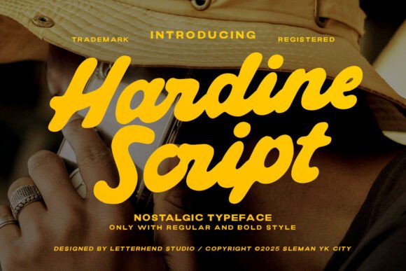 Hardine: A Vintage Script Font for Modern Brands