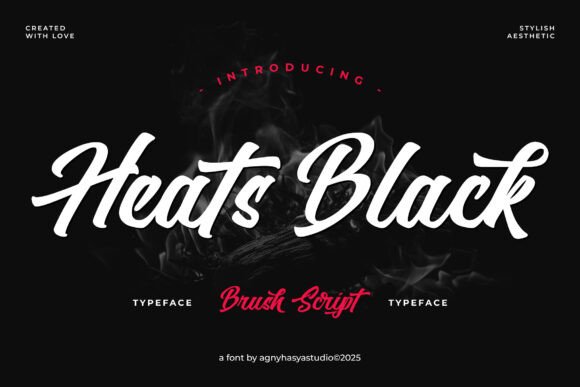 Heats Black Font: Urban Script for Makers