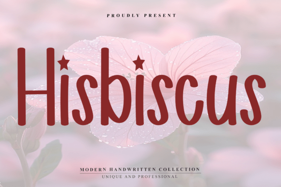 Hisbiscus Font: A Warm Typeface for Crafters