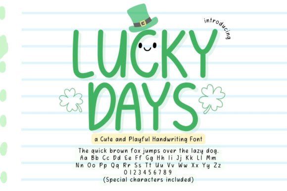 Lucky Days: A Playful Handwriting Font for Makers