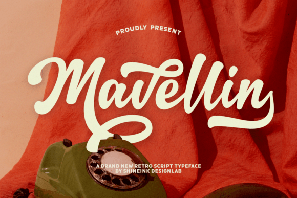 Mavellin: A Retro Script Font for Editorial Design