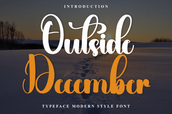 Outside December Font for Makers