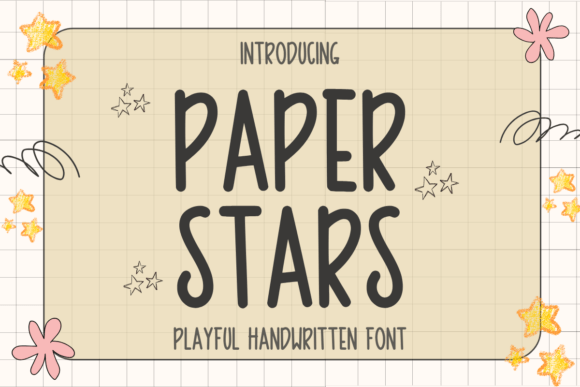 Paper Stars Font: A Playful Typeface for Modern Brands