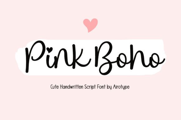 Pink Boho: A Playful Script Font for Web Design