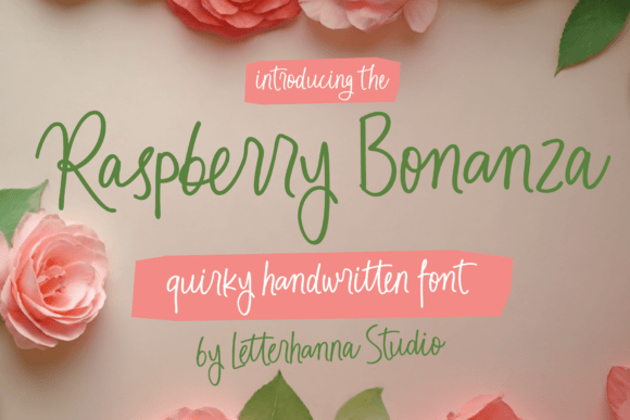 Raspberry Bonanza: A Playful Script Font for Editors
