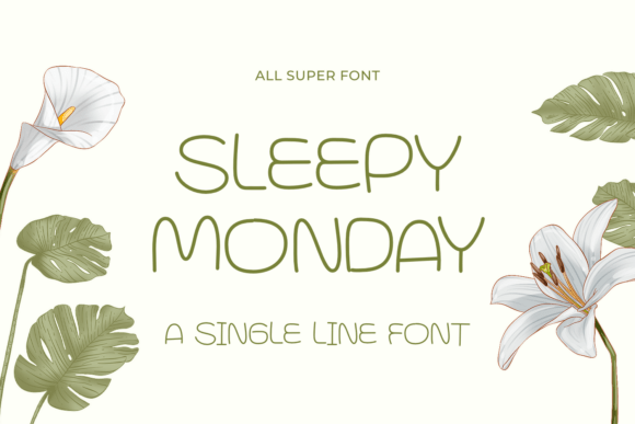 Sleepy Monday: A Typeface for Gentle Editorial Design