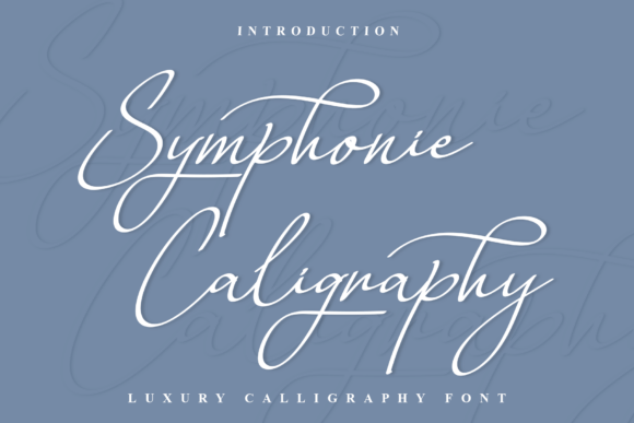 Symphonie Caligraphy: A Premium Font for Branding